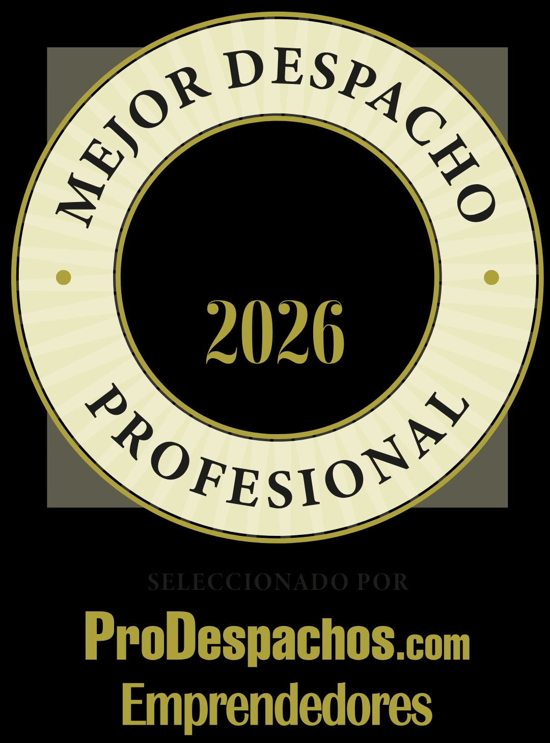 Un sello que destaca a un despacho como el mejor profesional de 2026.