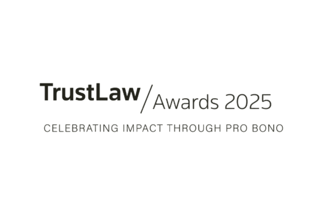 Imagen representativa de los Premios TrustLaw 2025 que celebra el impacto del trabajo pro bono.