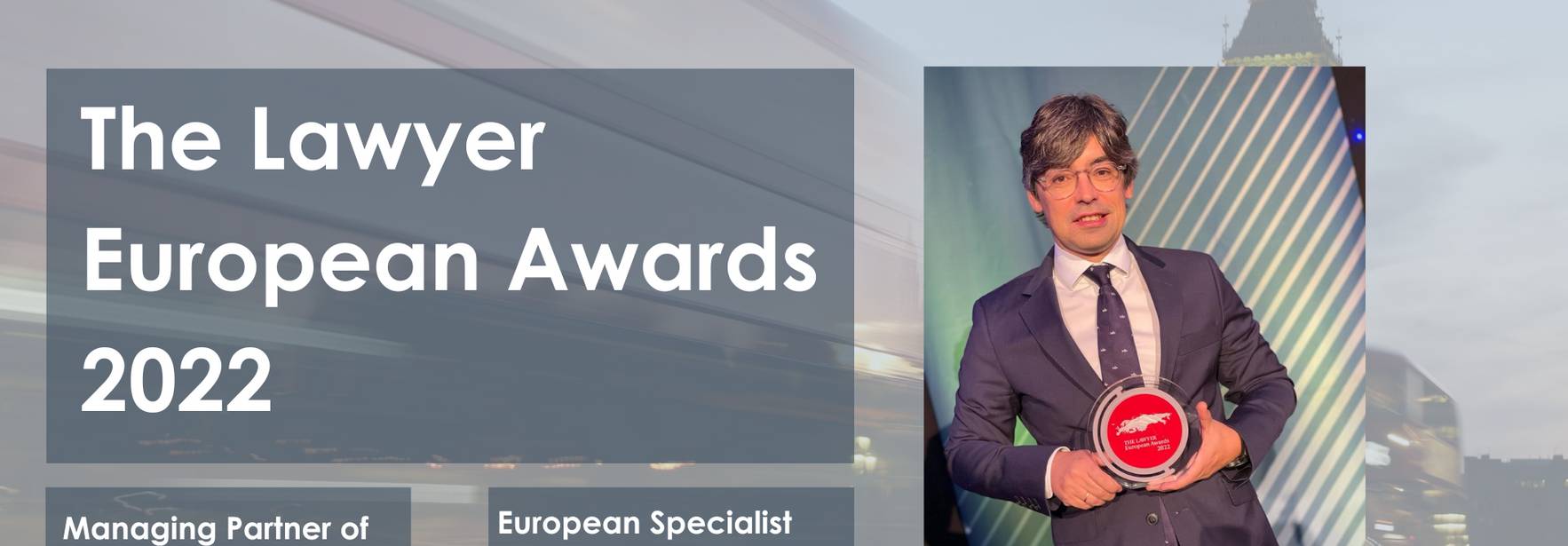 Alejandro Touriño es reconocido como el mejor socio director en Europa según The Lawyer European Awards