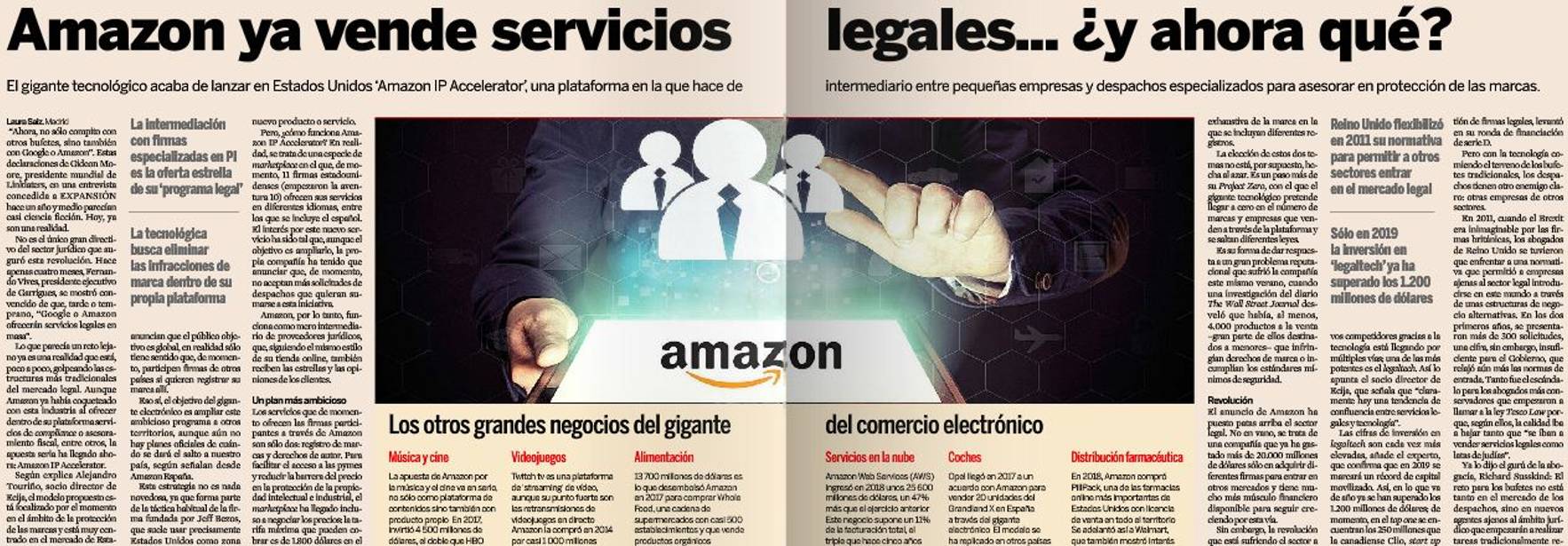 Amazon ya vende servicios legales... ¿y ahora qué?