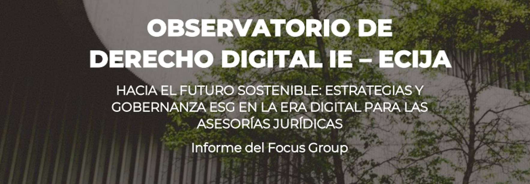 Hacia el futuro sostenible: estrategias y gobernanza ESG en la era digital para las asesorías jurídicas: informe sobre el Focus Group
