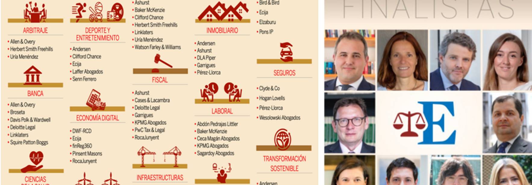 ECIJA finalista en cinco categorías en la VIII edición de los Premios Expansión Jurídico