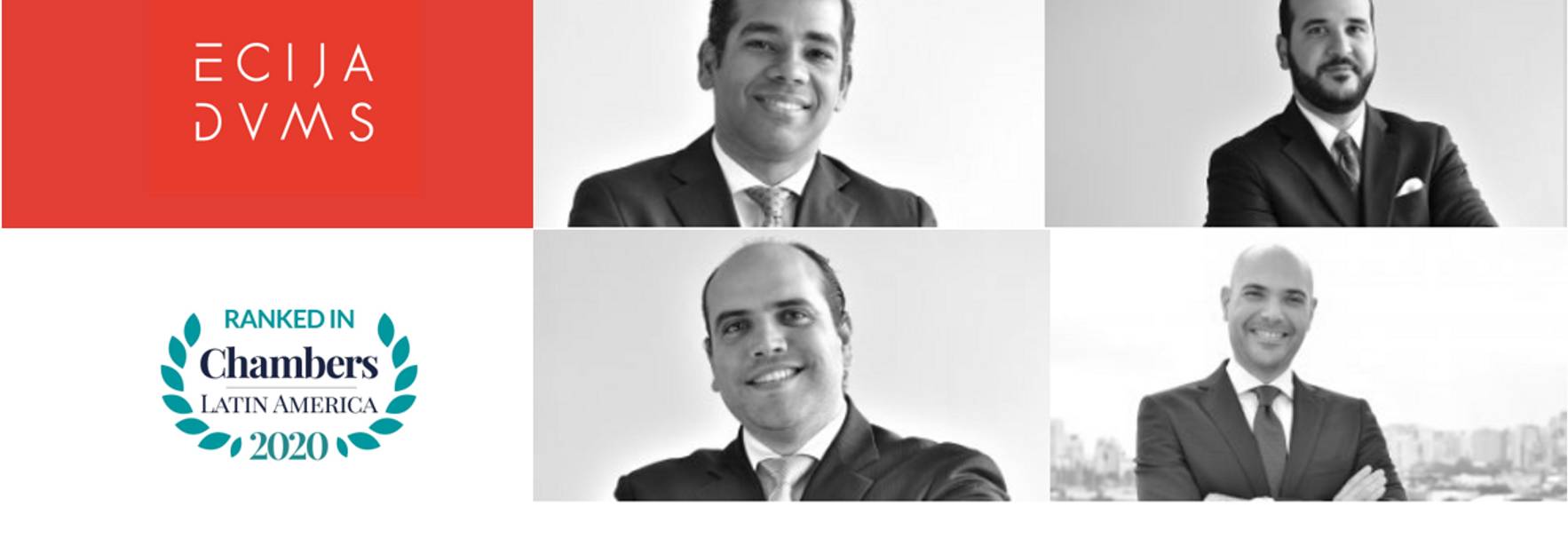 Chambers Latin America recognizes three practice areas of ECIJA DVMS