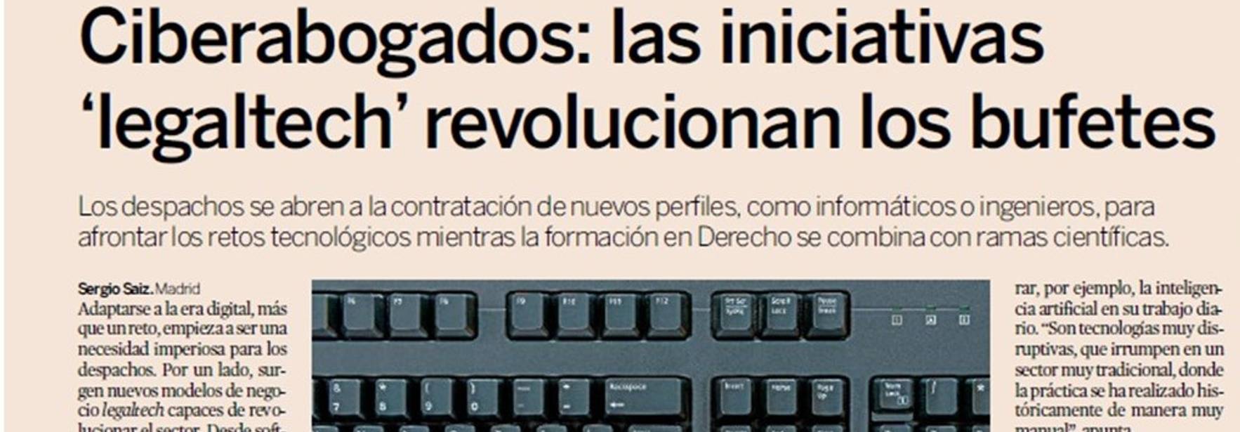 Expansión - Ciberabogados: las iniciativas "legaltech" revolucionan los bufetes