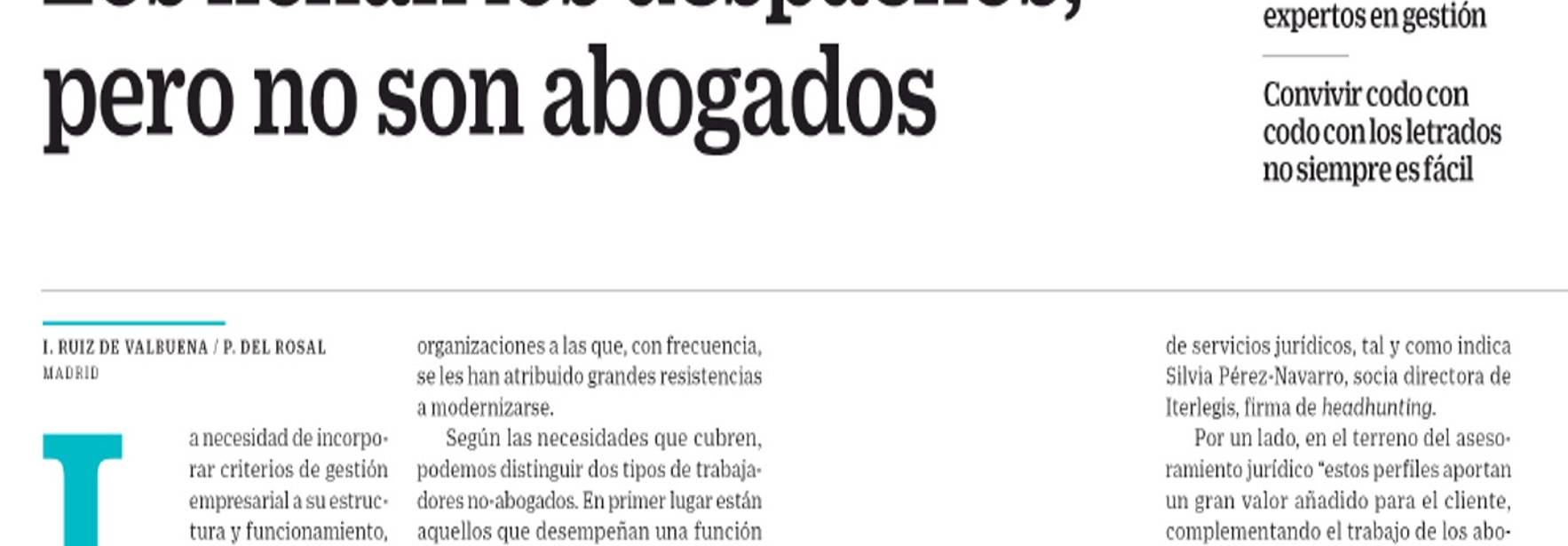 Cinco Días - Signed by Law Firms, but they are not lawyers