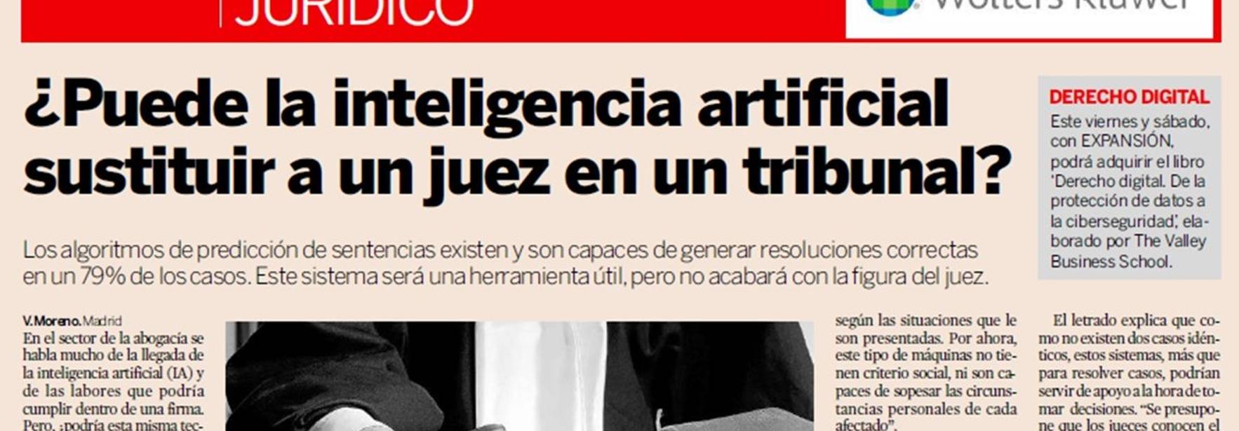 Expansión - ¿Puede la inteligencia artificial sustituir a un juez en un tribunal?
