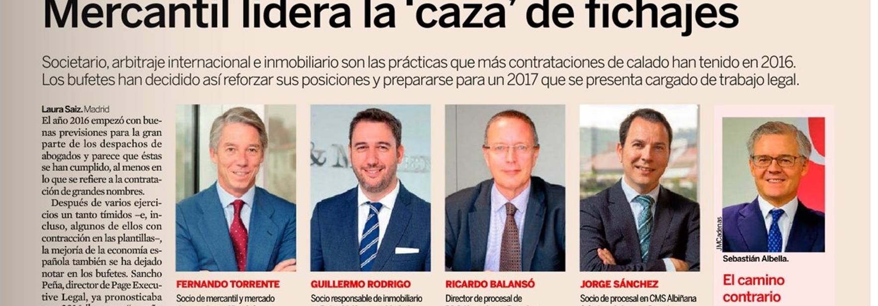 Expansión - Mercantil lidera la "caza" de fichajes