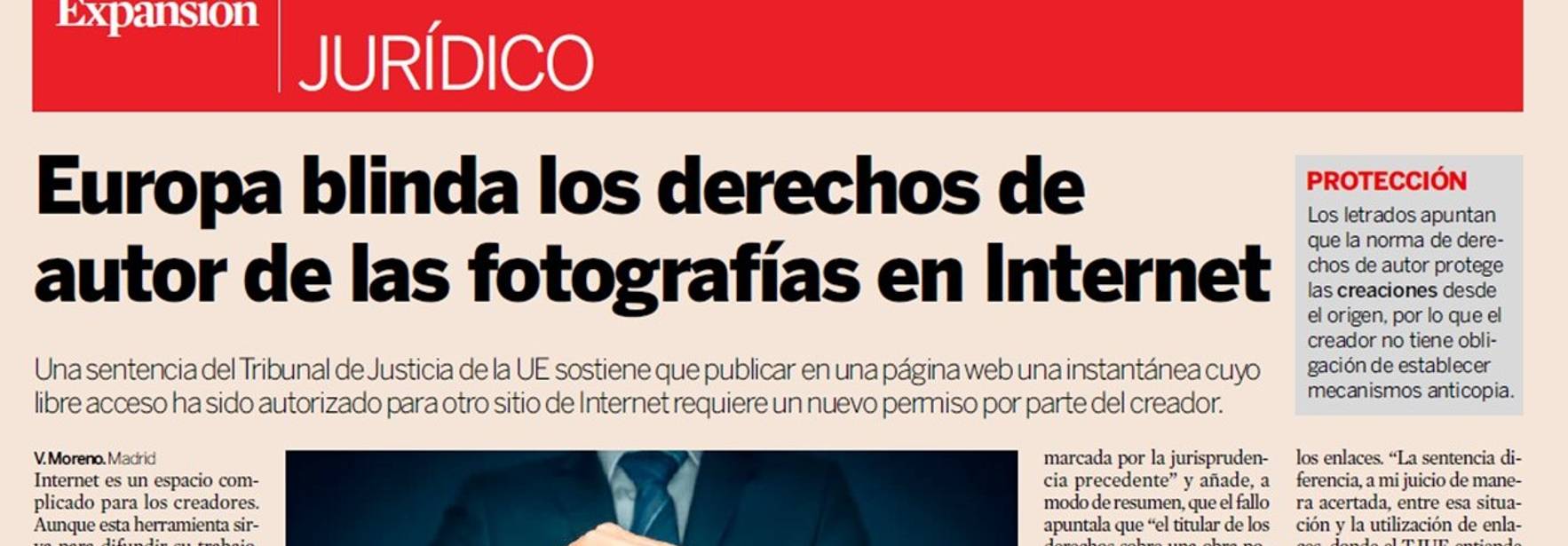 Expansión - Europa blinda los derechos de autor de las fotografías en Internet
