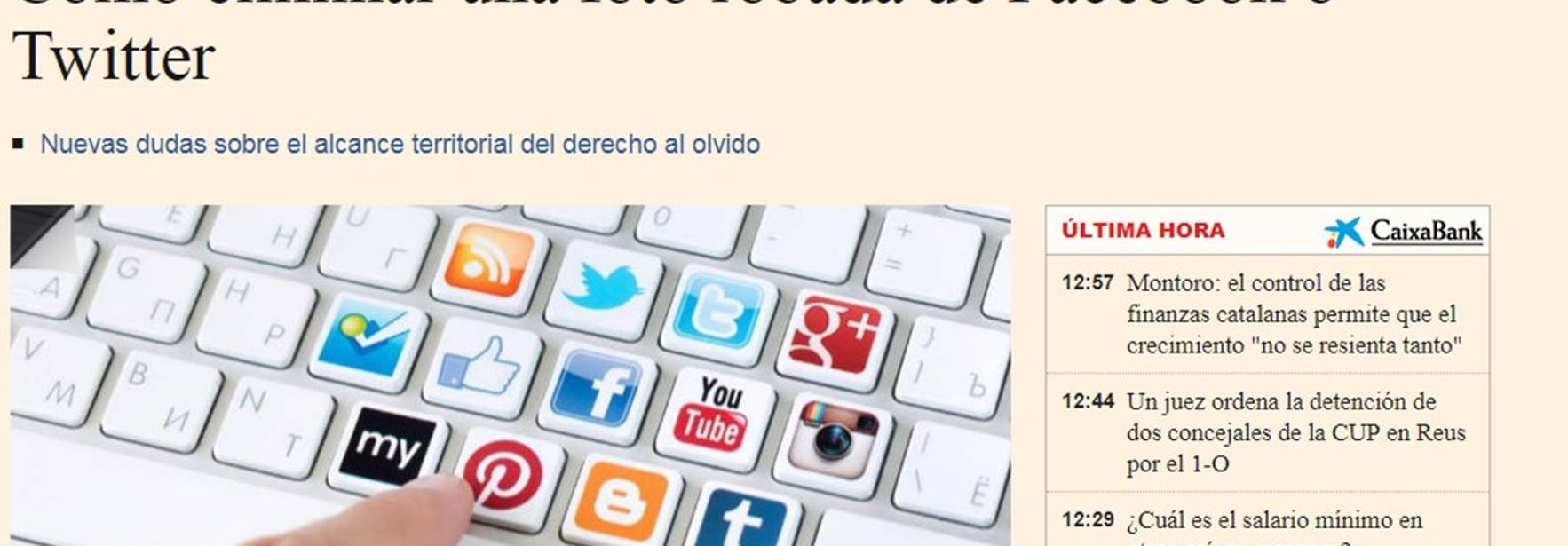 Expansión - Cómo eliminar una foto robada de Facebook o Twitter