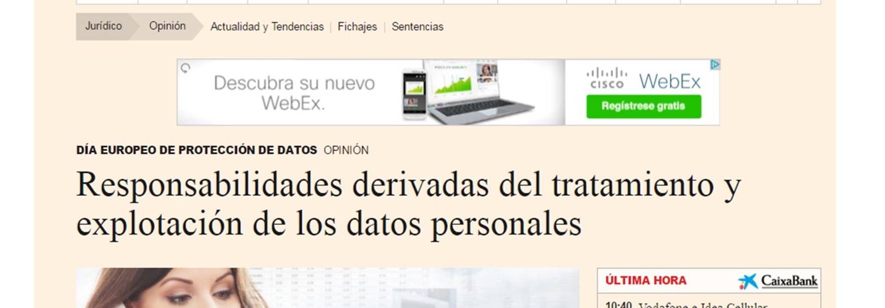 Responsibilities arising from the treatment and exploitation of personal data