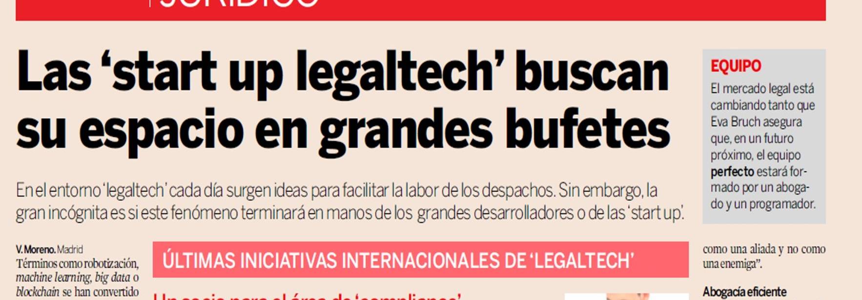 Expansión - Las startup legaltech buscan su espacio en los grandes bufetes