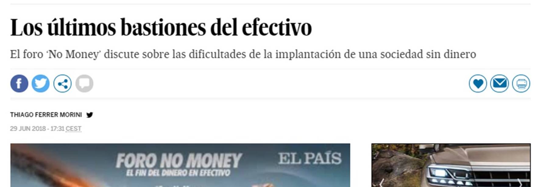 El País - Los últimos bastiones del efectivo