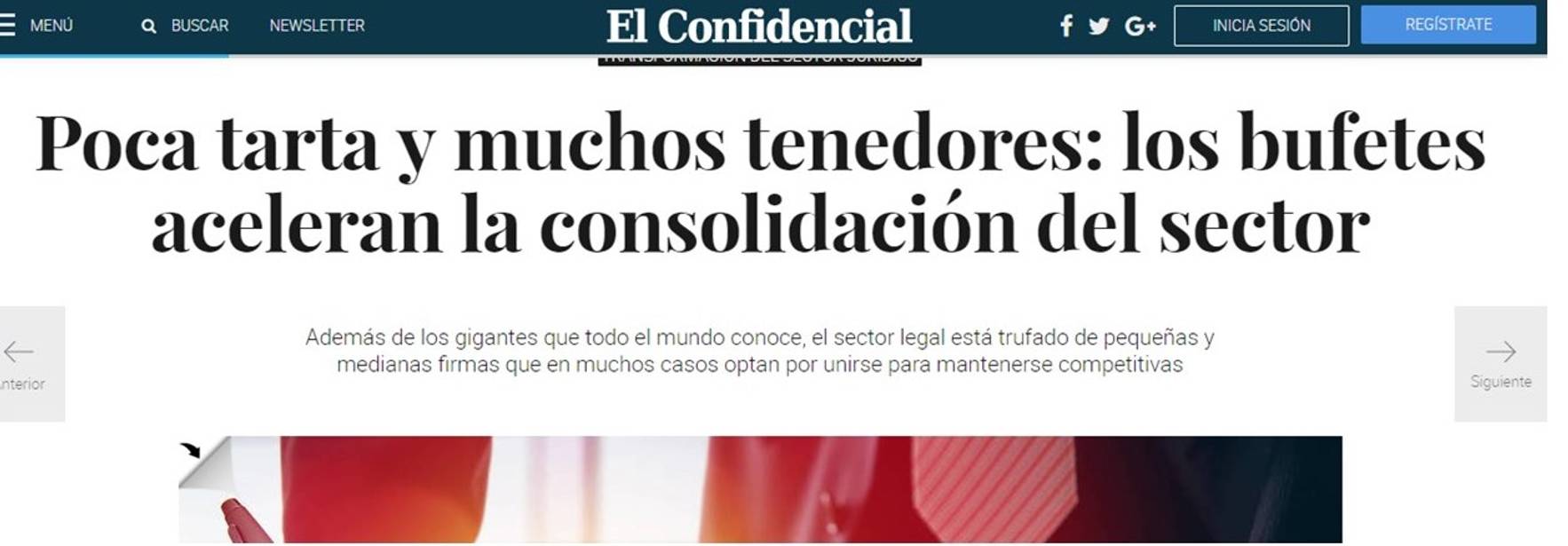 El Confidencial - Los bufetes aceleran la consolidación del sector