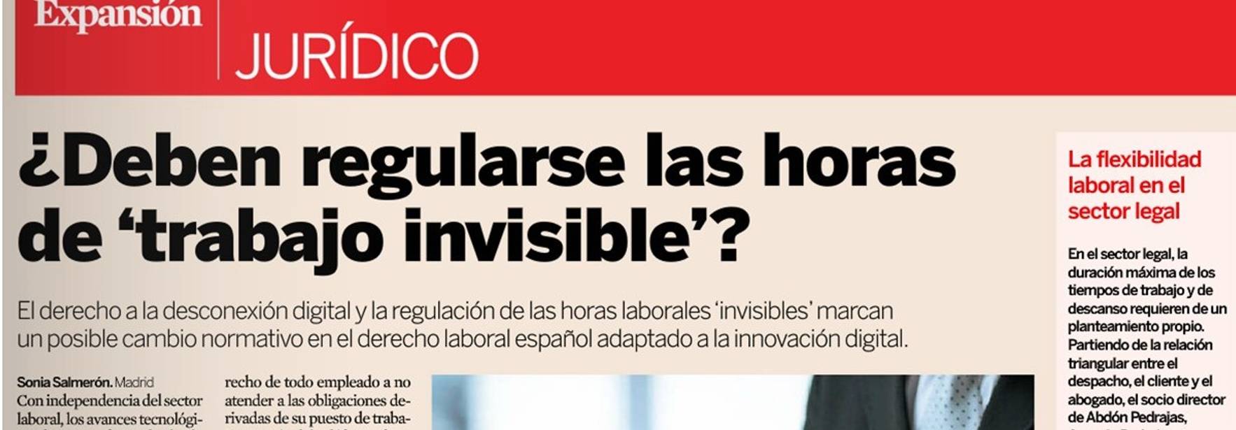 Expansión - Should the hours of "invisible work" be regulated?