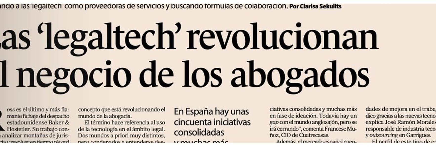 Expansión - Las 'legaltech' revolucionan el negocio de los abogados