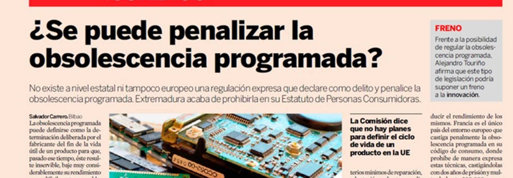 Expansión - ¿Se puede penalizar la obsolescencia programada?