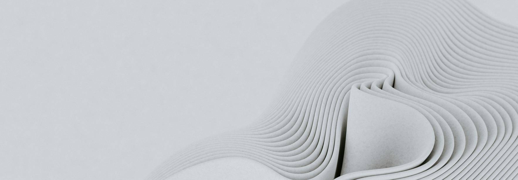 Una composición abstracta en tonos claros con formas onduladas y texturas suaves.