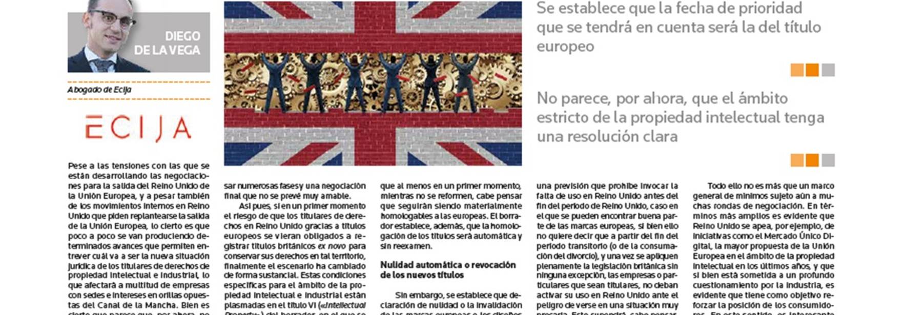 La Propiedad Industrial se salva del Brexit