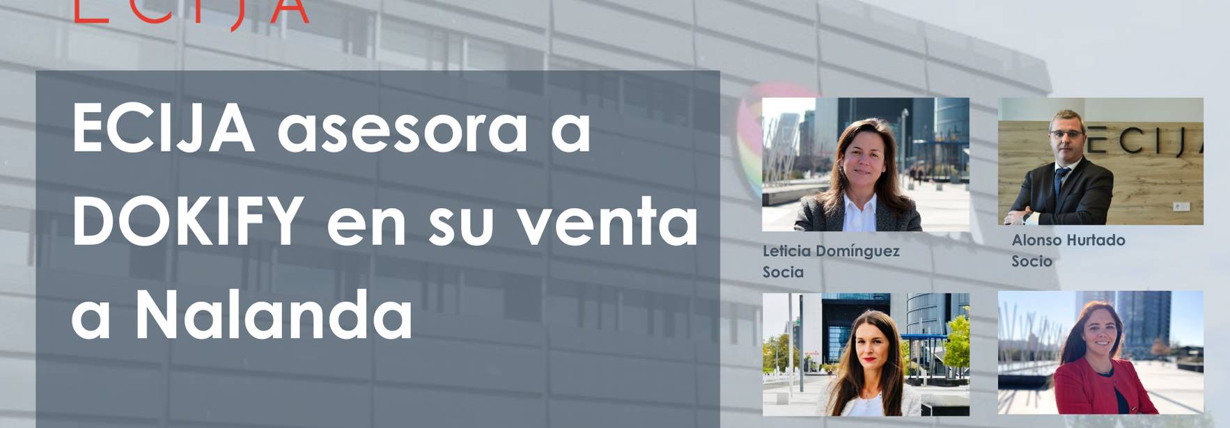 ECIJA asesora a DOKIFY en su venta a Nalanda