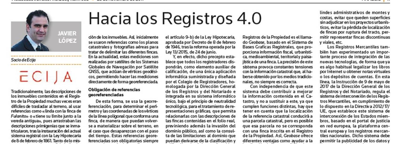 Hacia los Registros 4.0