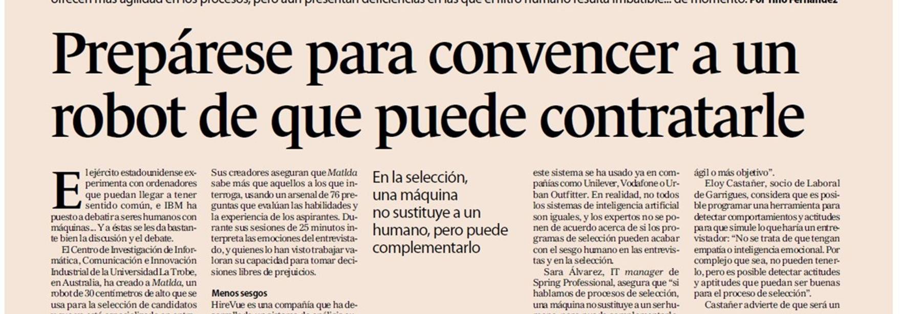 Expansión - Prepárese para convencer a un robot de que puede contratarle