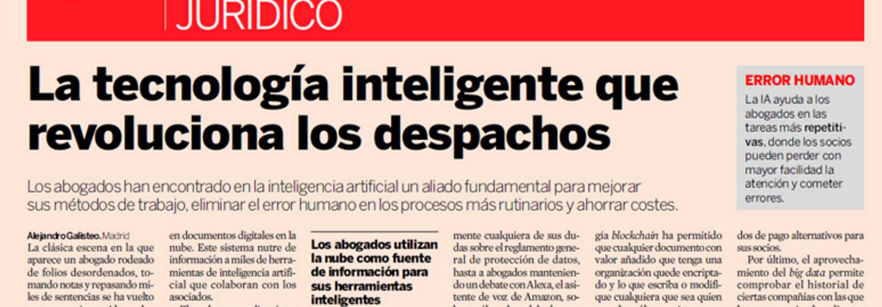 Expansión - La tecnología inteligente que revoluciona los despachos