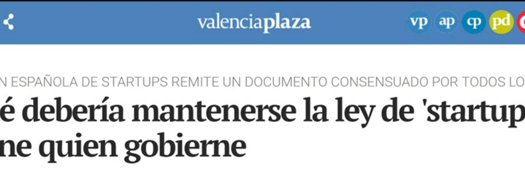 Valencia Plaza - Why should the law of 'startups' remain govern who governs