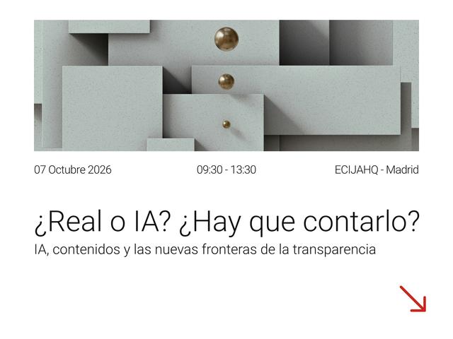 Imagen promocional de un evento sobre inteligencia artificial en Madrid.