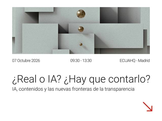 Imagen promocional de un evento sobre inteligencia artificial en Madrid.