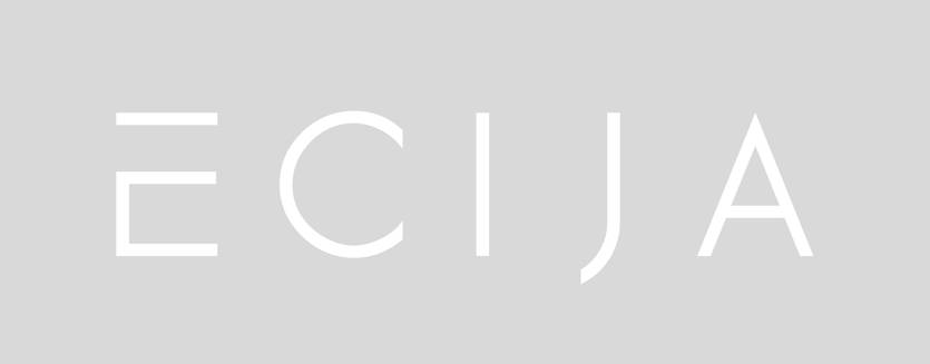 Logotipo minimalista de una empresa con el nombre 'ECIJA'.