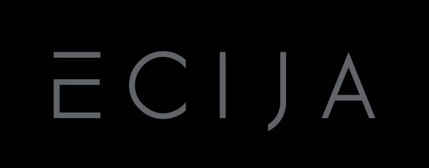 La imagen presenta el logo de la firma ECIJA en un fondo oscuro.